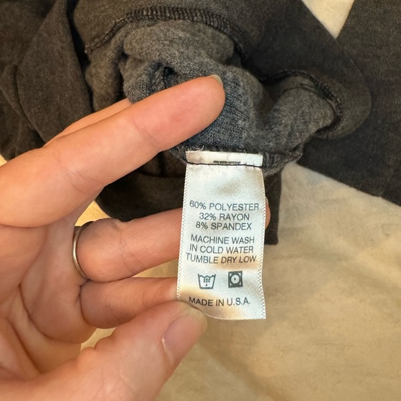 Good HYOUman Shirt Long Sleeve Tee Gray Family Everything Jersey crew - Picture 4 of 7